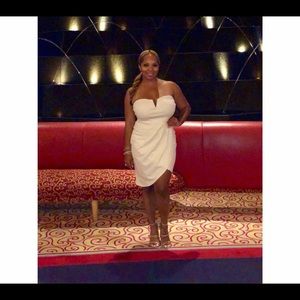 White fashion nova dress